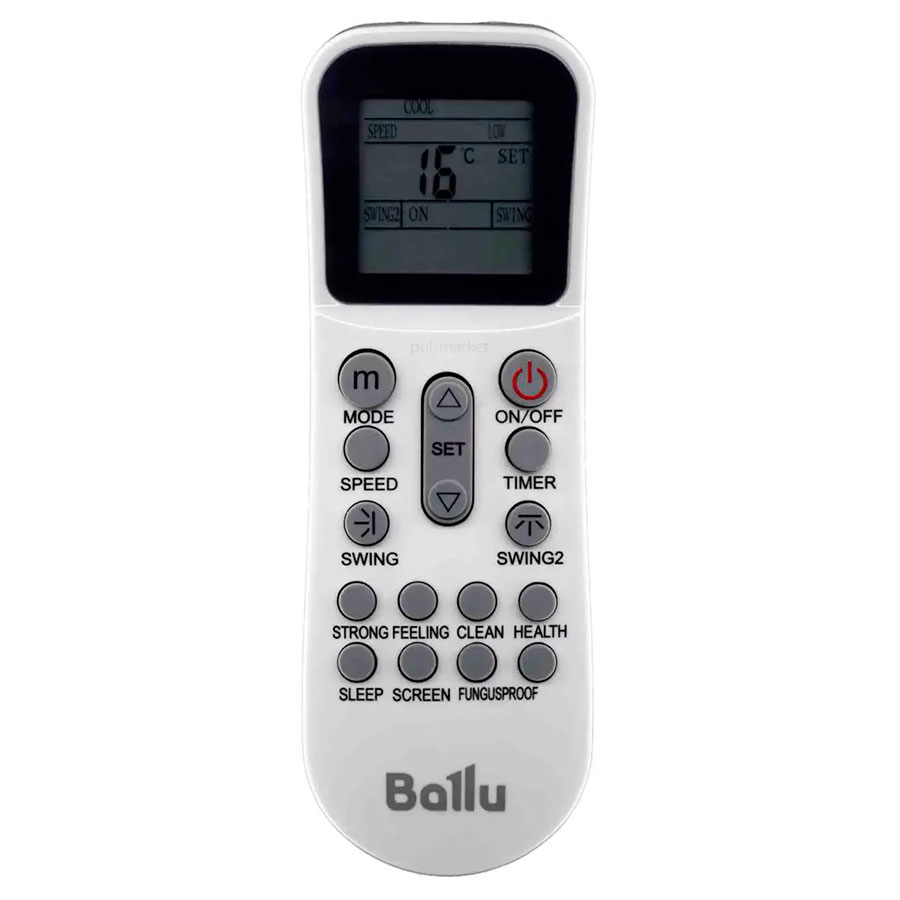 Пульт для кондиционера Ballu YKR-K/002E Пульт для кондиционера Ballu YKR-K/002E