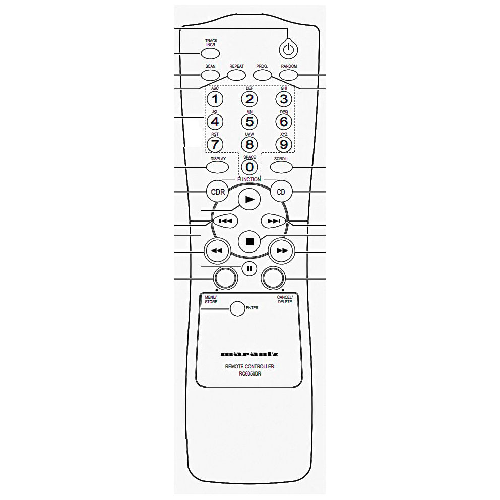 Пульт для MARANTZ RC6050DR Пульт для MARANTZ RC6050DR