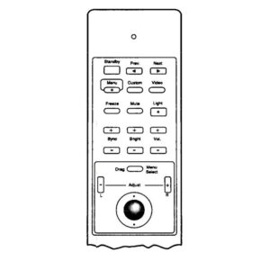 Пульт для проектора Epson 1024768 (аналог)
