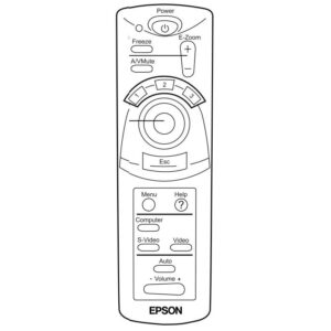 Пульт для проектора Epson 1231017 (аналог)