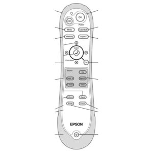 Пульт для проектора Epson 1270588 (аналог)