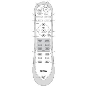 Пульт для проектора Epson 1424862 (аналог)