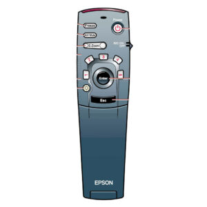 Пульт для проектора Epson 6004615 (аналог)