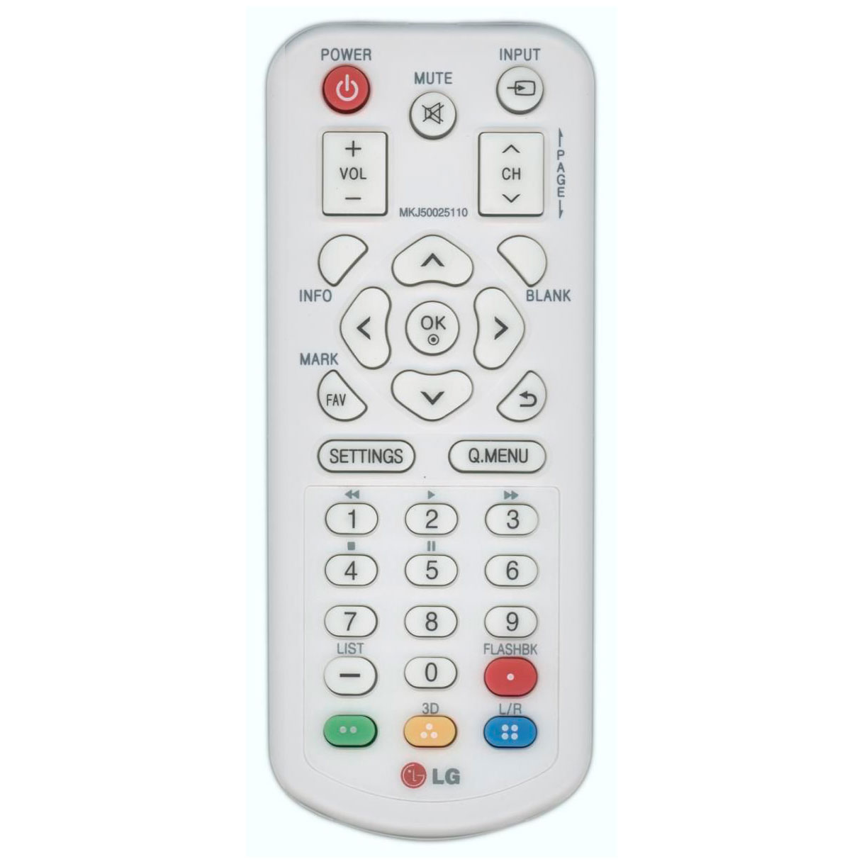 Пульт для проектора LG MKJ50025110 (аналог) Пульт для проектора LG MKJ50025110 (аналог)