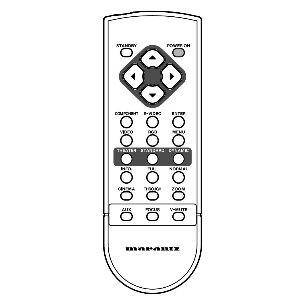 Пульт для проектора Marantz ZK413V0010 (аналог) Пульт для проектора Marantz ZK413V0010 (аналог)