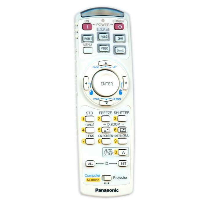 Пульт для проектора Panasonic N2QAYA000005 (аналог) Пульт для проектора Panasonic N2QAYA000005 (аналог)